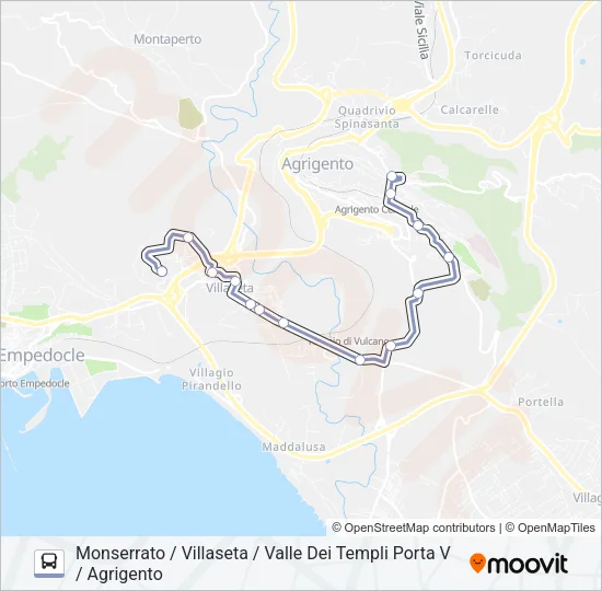 1 Bus Line Map