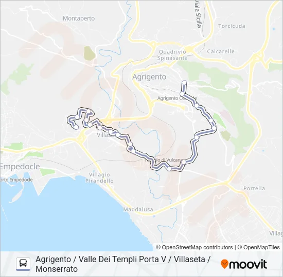 1 Bus Line Map