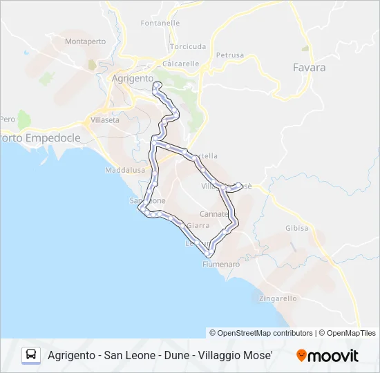 2 Bus Line Map