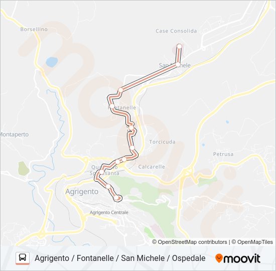 Percorso linea bus 4