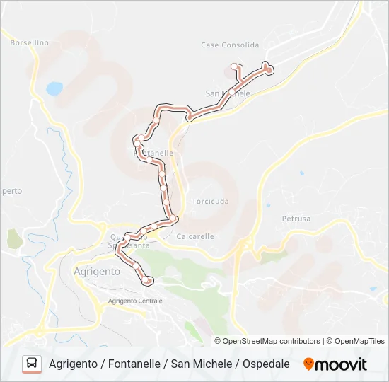 4 Bus Line Map