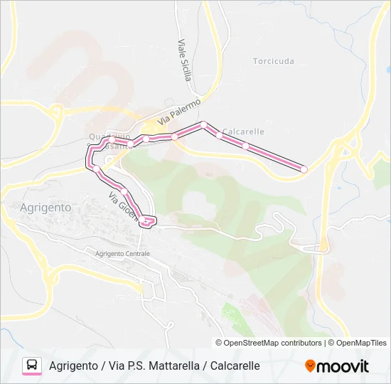 5 Bus Line Map