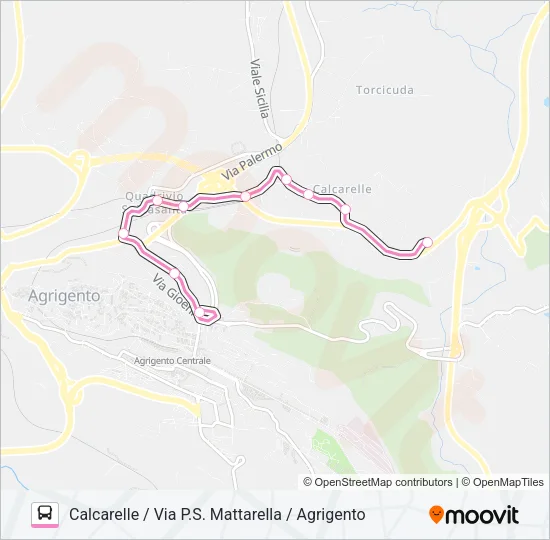 5 Bus Line Map