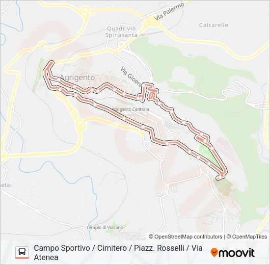 ROSSA Bus Line Map