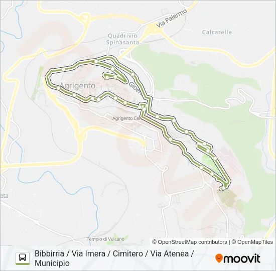 VERDE Bus Line Map
