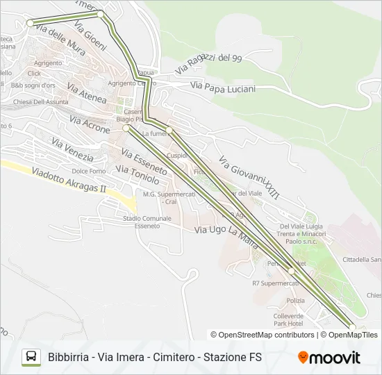 VERDE Bus Line Map