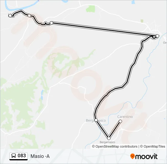 083 Bus Line Map