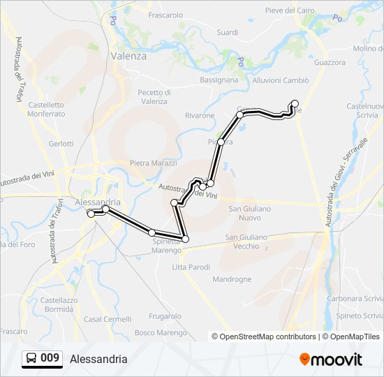 009 bus Line Map