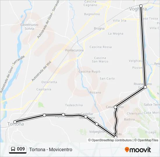 009 Bus Line Map