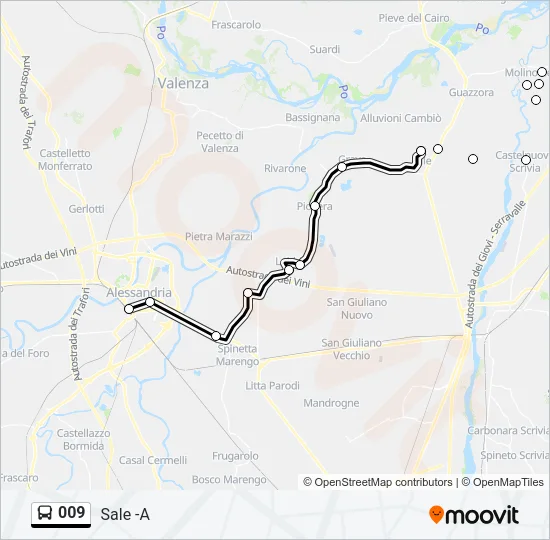 009 Bus Line Map