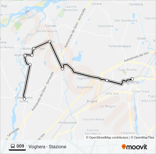 009 Bus Line Map