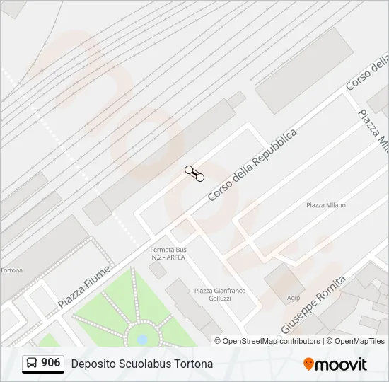 906 Bus Line Map