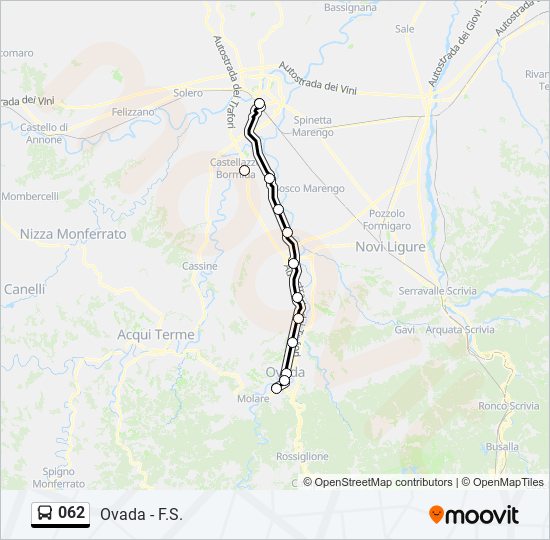 062 bus Line Map