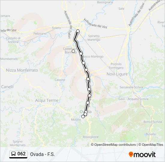 062 Bus Line Map