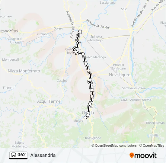 062 Bus Line Map