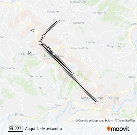 031 Bus Line Map