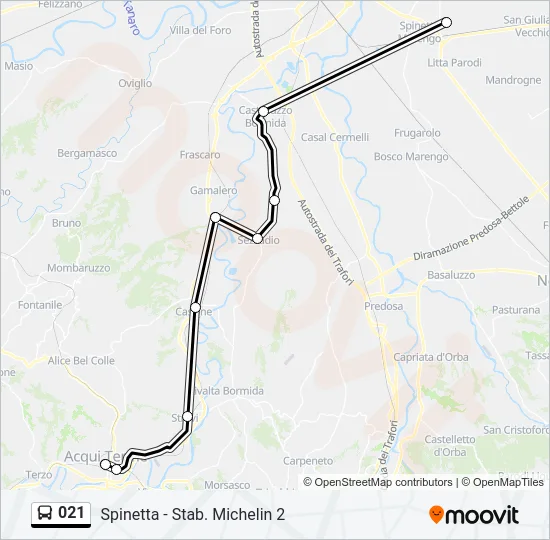 021 Bus Line Map