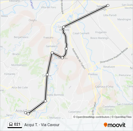 021 Bus Line Map