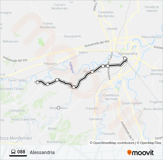 088 Bus Line Map