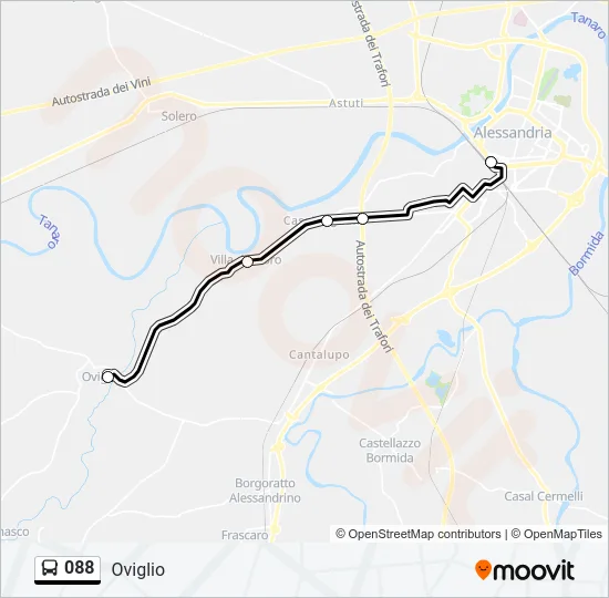 088 Bus Line Map