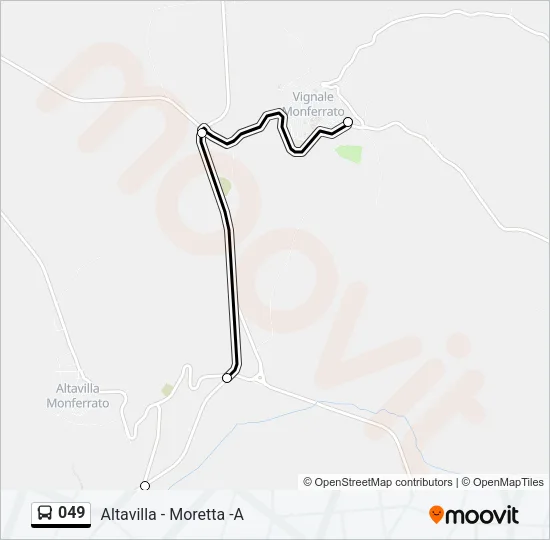 049 Bus Line Map