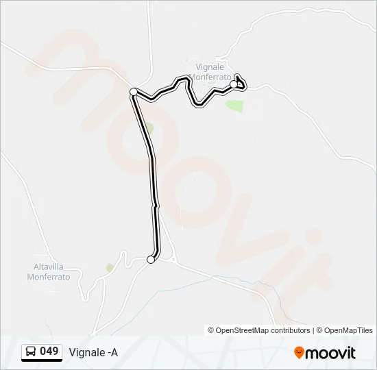 049 Bus Line Map
