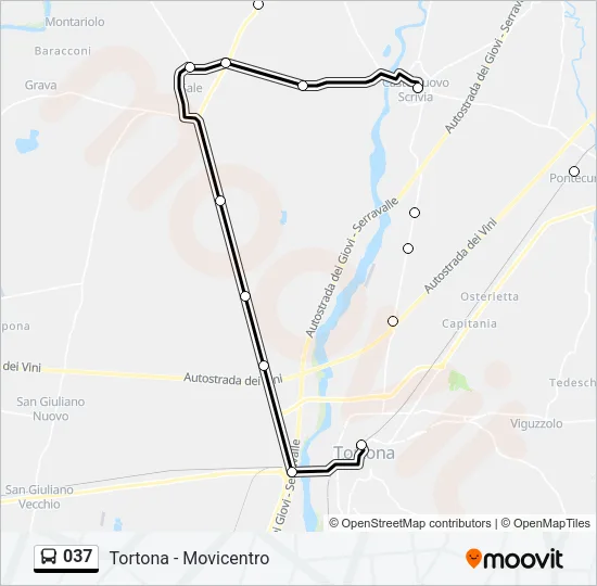 037 Bus Line Map