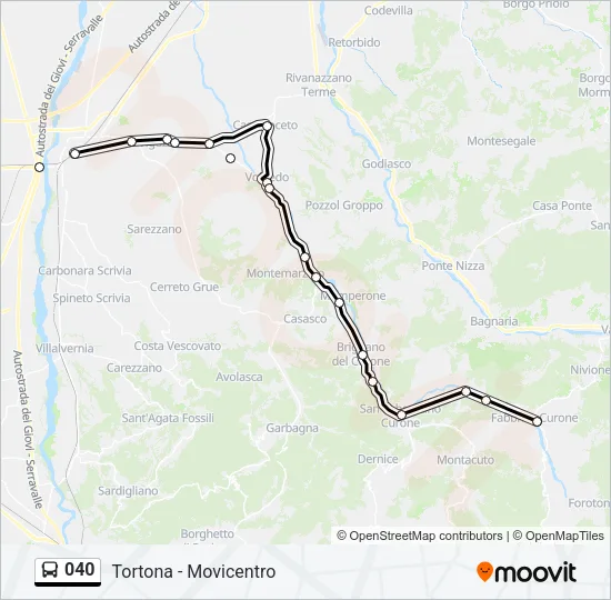 040 Bus Line Map
