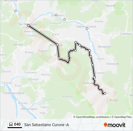 040 Bus Line Map