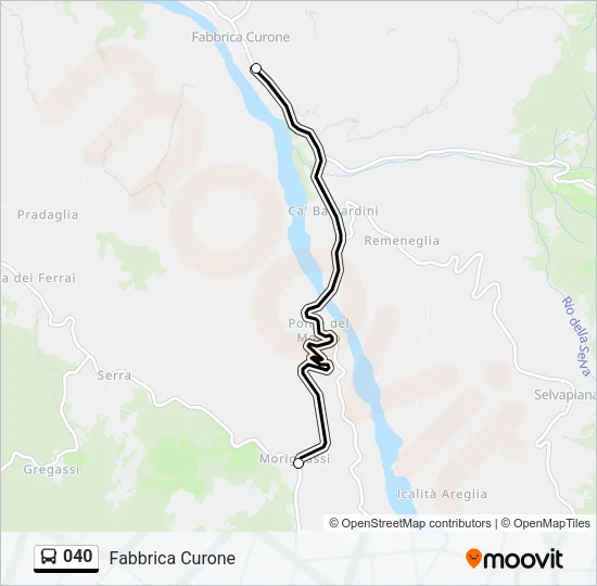 040 Bus Line Map