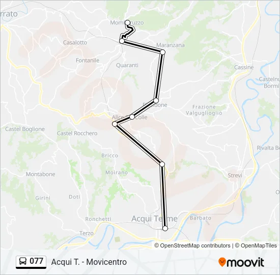 077 Bus Line Map