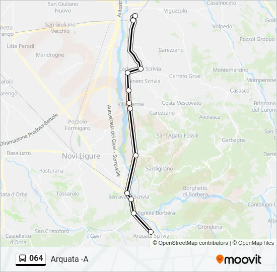 064 Bus Line Map
