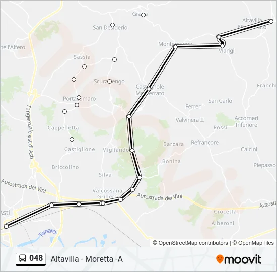 048 Bus Line Map