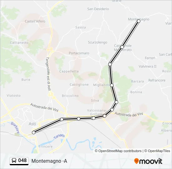 048 Bus Line Map