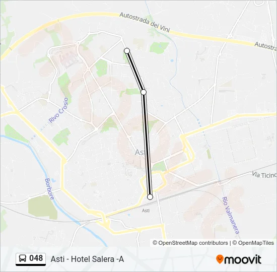 048 Bus Line Map