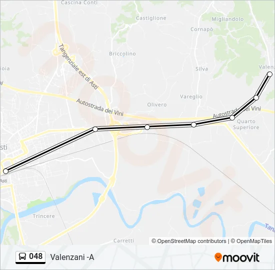 048 Bus Line Map
