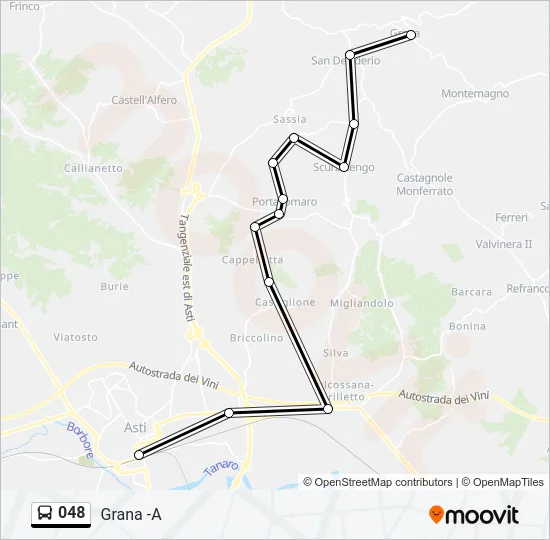 048 Bus Line Map
