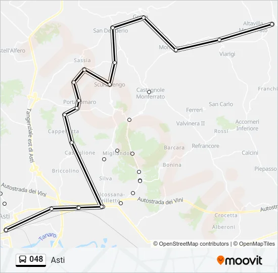 048 Bus Line Map