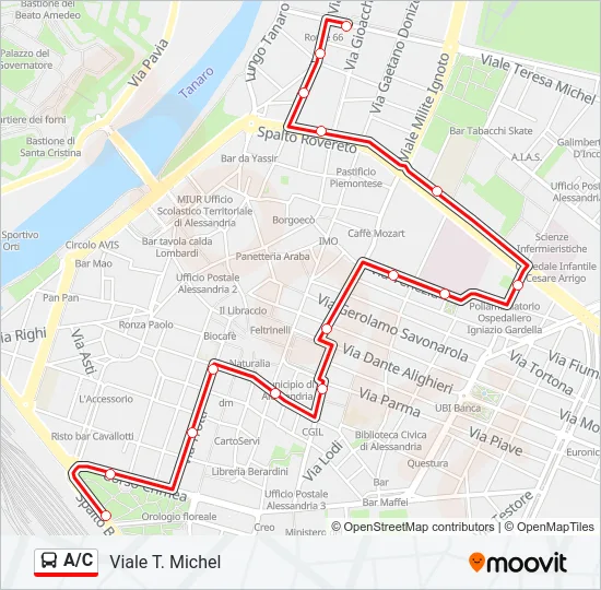 A/C Bus Line Map