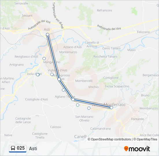 025 Bus Line Map