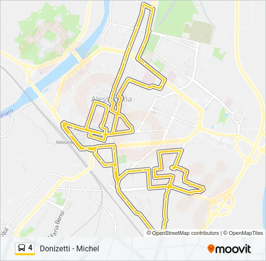 4 Bus Line Map