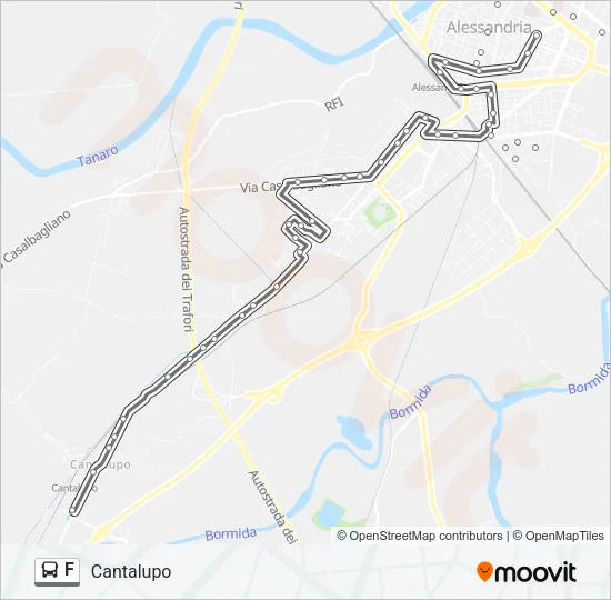 F Bus Line Map