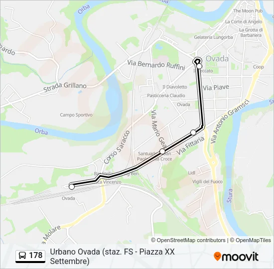 178 Bus Line Map