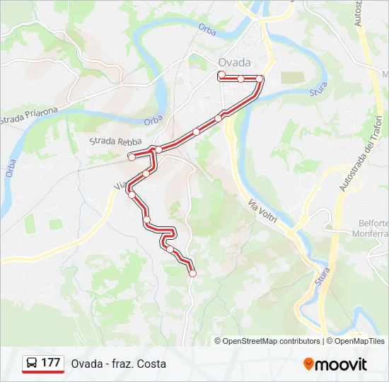 177 Bus Line Map
