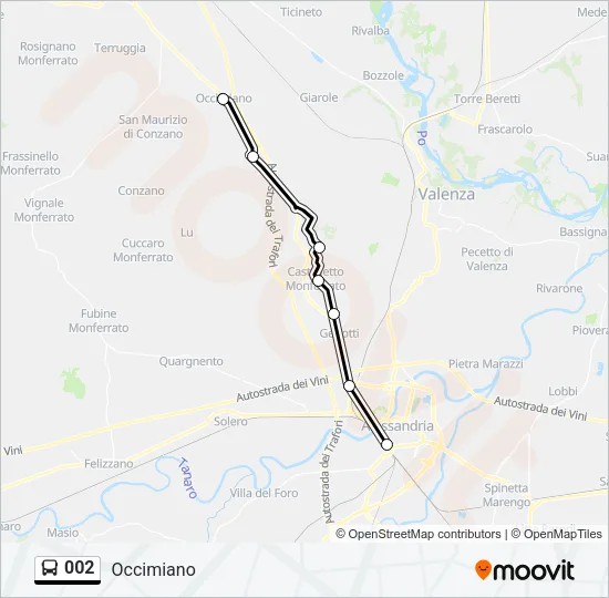002 Bus Line Map