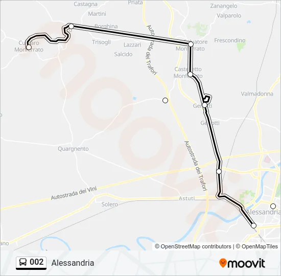 002 Bus Line Map