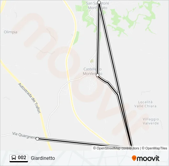 002 Bus Line Map