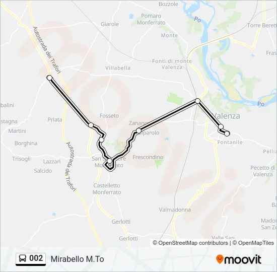 002 Bus Line Map