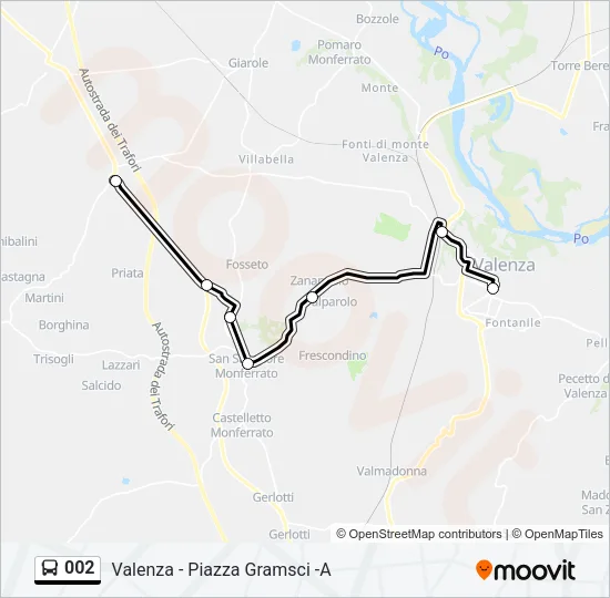 002 Bus Line Map