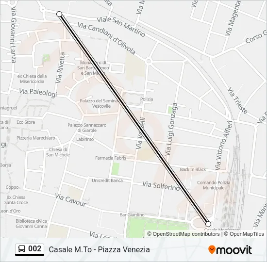 002 Bus Line Map